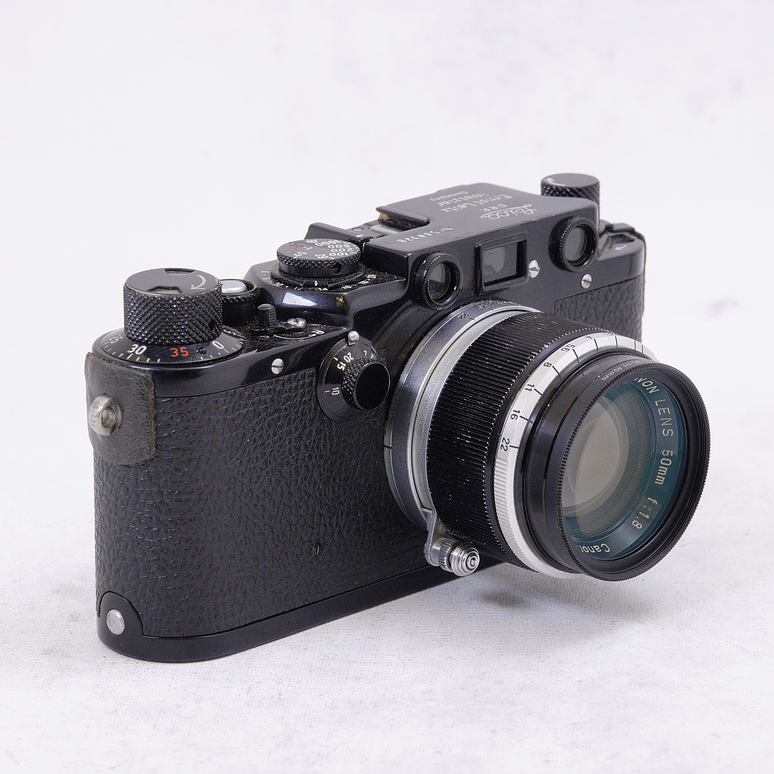 Leica IIIf Black con Lente Canon LTM 50mm f1.8 - Usado 2
