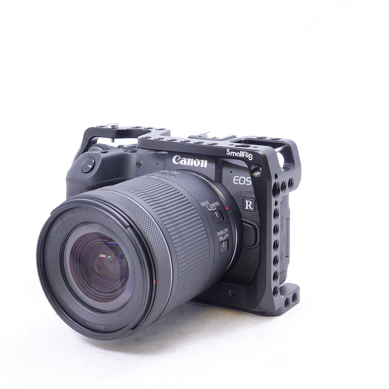 Canon RP con kit 24-105mm con adaptador original Canon y jaula Smallrig - Usado 3