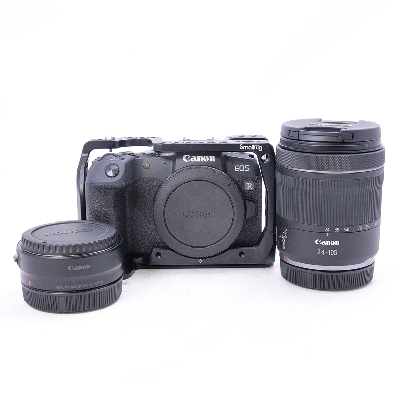 Canon RP con kit 24-105mm con adaptador original Canon y jaula Smallrig - Usado 2
