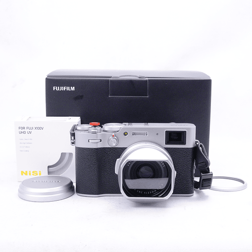 FUJIFILM X100V (Silver) con filtro NiSi más accesorios - Usado 12