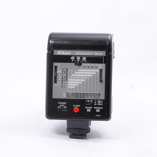 Flash de cámara Nikon SB-20 Speedlight electrónico - Usado 2