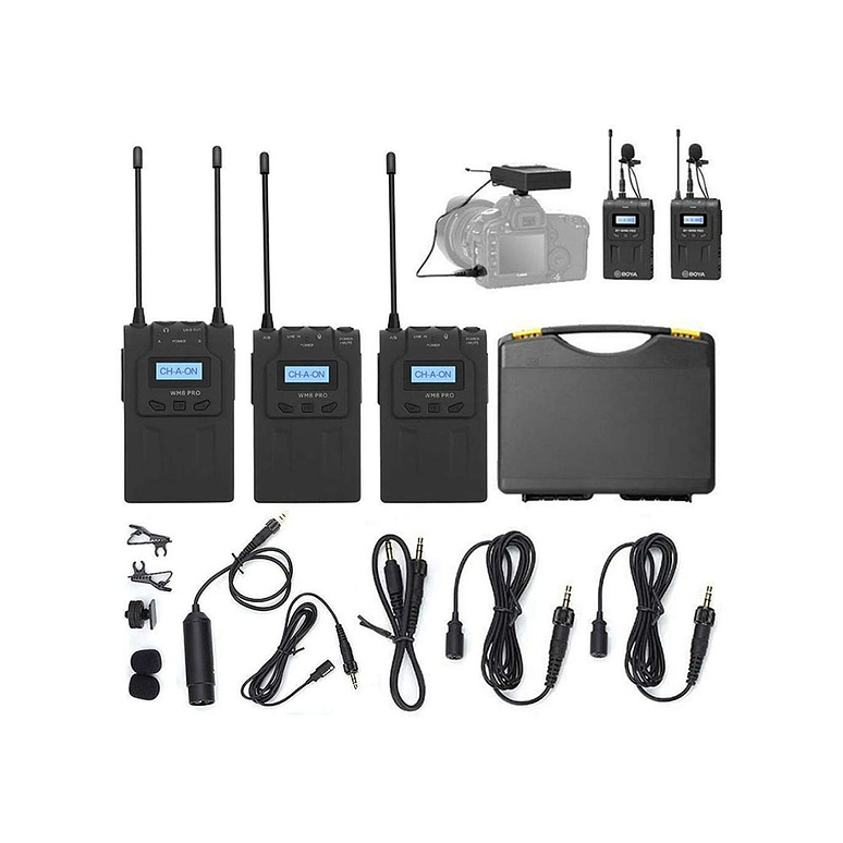 BOYA BY-WM8 Pro-K2 Sistema Lavalier Wireless de Doble Canal - Usado 1
