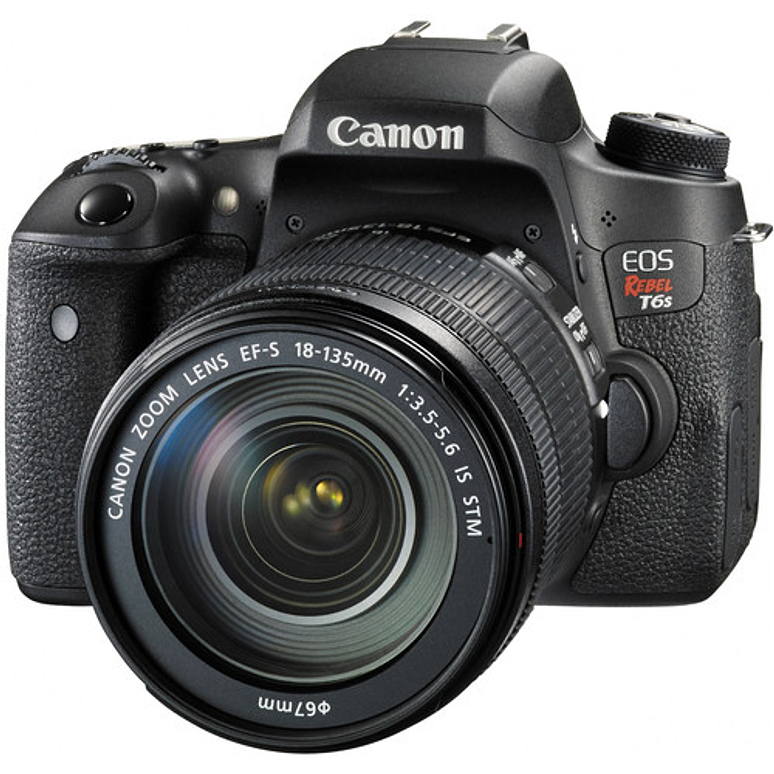 Canon EOS Rebel T6s DSLR con lente 18-135mm y accesorios - Usado 1
