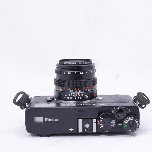 Konica Hexar RF con lente Hexanon 50mm f2 y flash HX-18W - Usado 6
