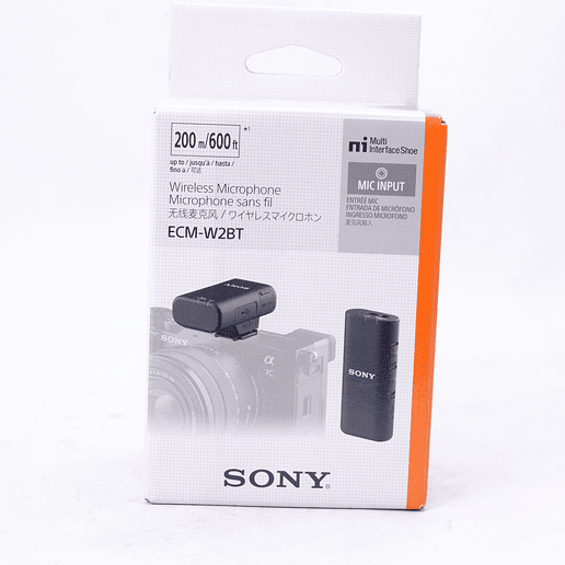 Micrófono inalámbrico Bluetooth de montaje en cámara Sony ECM-W2BT (Sellado) - Usado 2