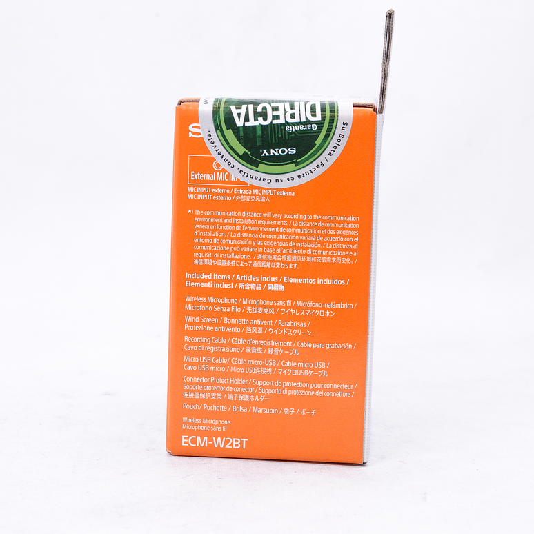Micrófono inalámbrico Bluetooth de montaje en cámara Sony ECM-W2BT (Sellado) - Usado 3