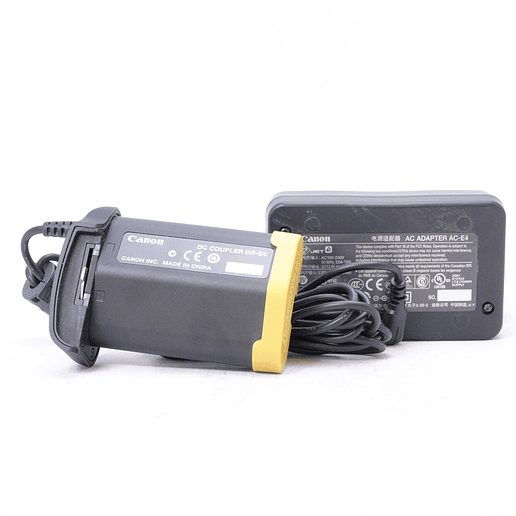 Canon DC-Coupler DR-E4 con Canon AC Adapter AC-E4 - Usado 1
