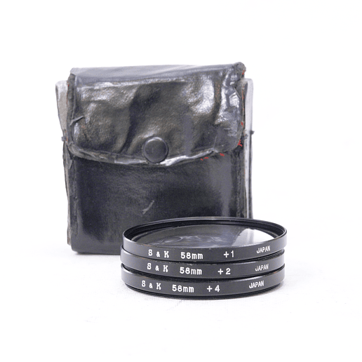 Lentillas S&K 58mm +1 +2 +4 Made in Japan - Usado 1