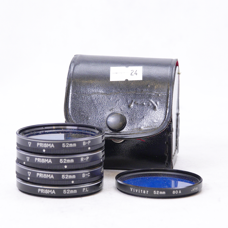 Set filtros Vivitar (4 filtros Prisma, 1 Vivitar 80A + estuche) - Usado 1