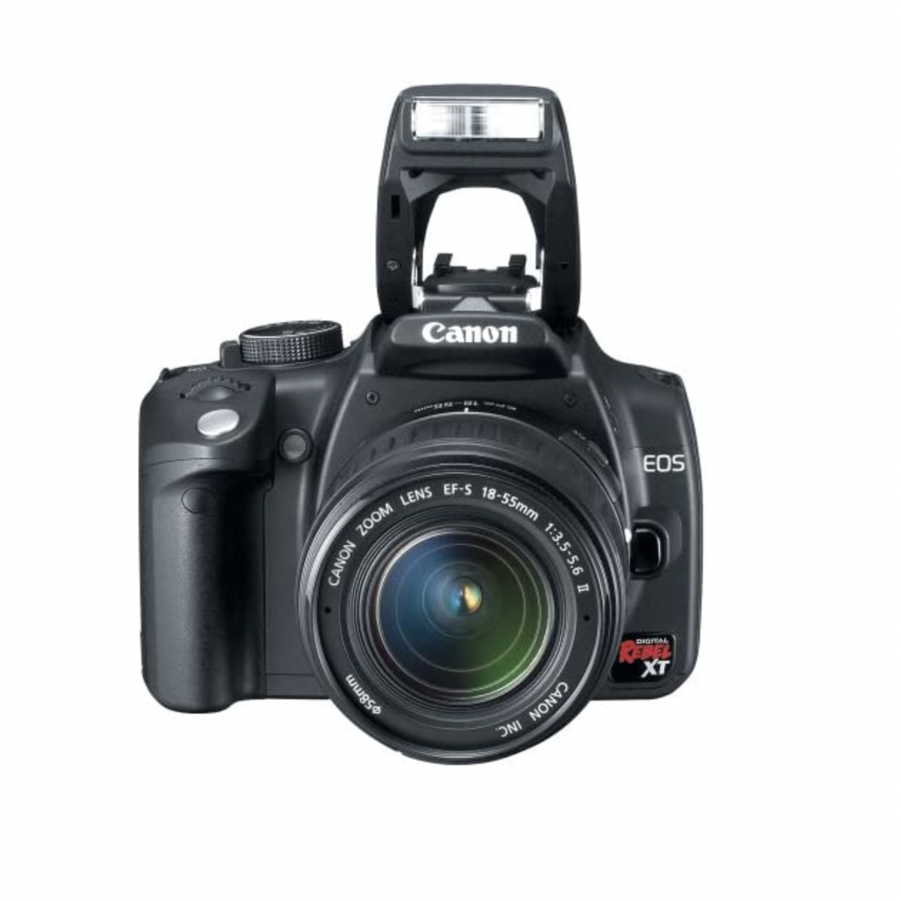 Canon Rebel XT con lente EF-S 18-55mm f3.5-5.6 II - Usado