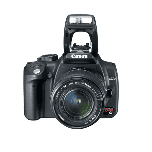 Canon Rebel XT con lente EF-S 18-55mm f3.5-5.6 II - Usado 1