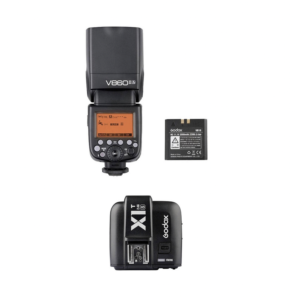 Kit Flash Godox VING V860IIS con trigger X1T (Sony) - Usado