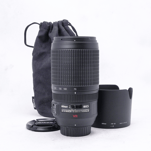 Lente Nikon AFS NIKKOR 70-300mm f4.5 5.6 G ED VR - Usado 5