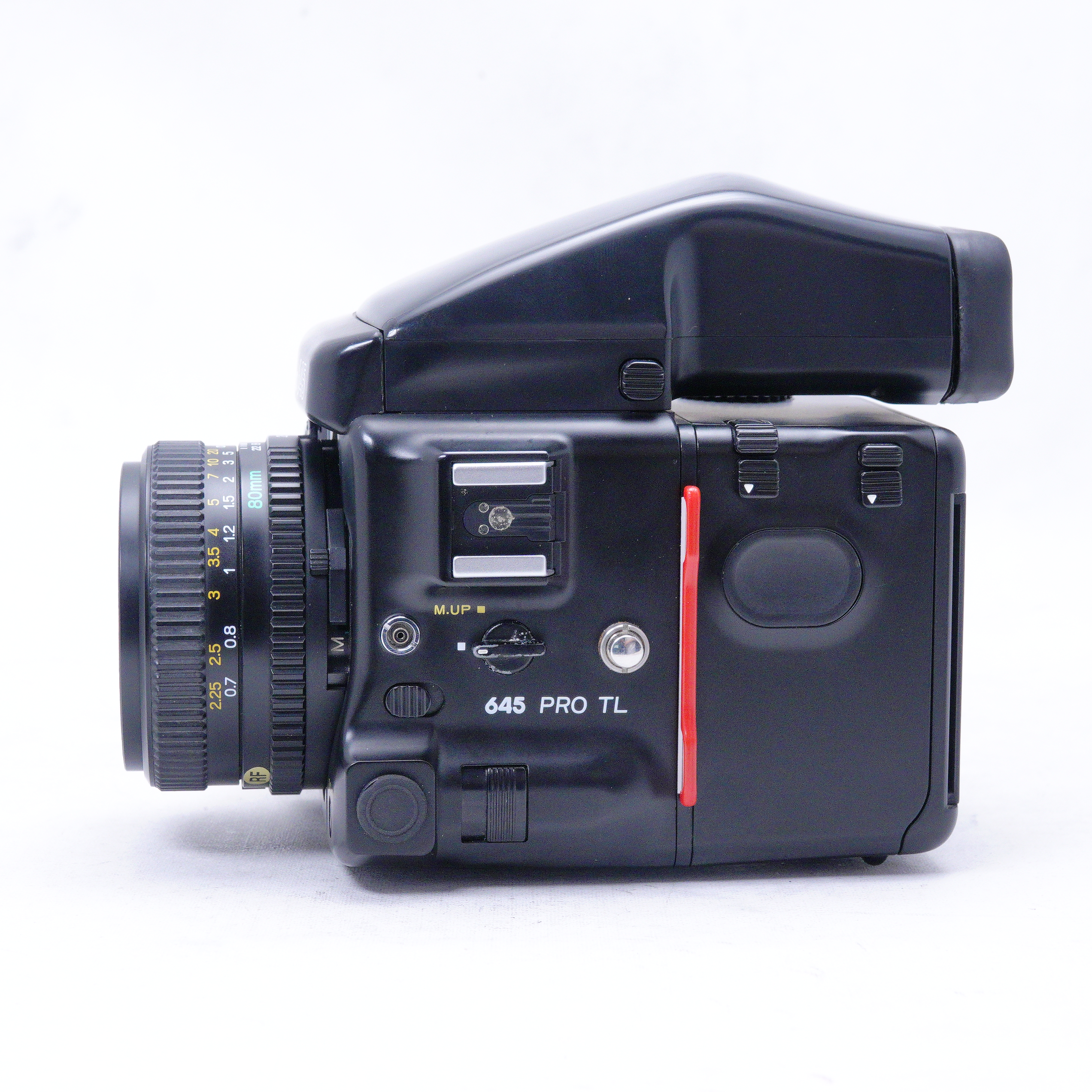 KIT Mamiya 645 Pro TL con lente 80mm f2.8, 300mm f5.6 y accesorios - Usado