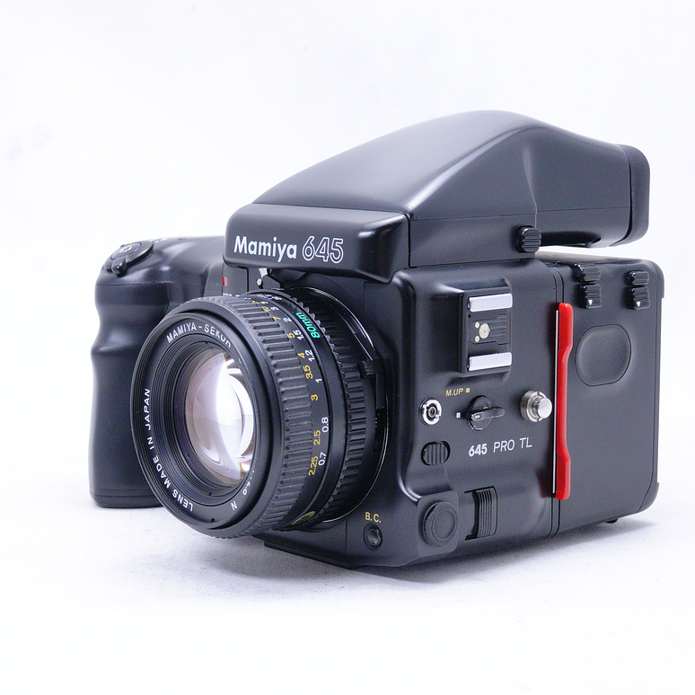 KIT Mamiya 645 Pro TL con lente 80mm f2.8, 300mm f5.6 y accesorios - Usado 9