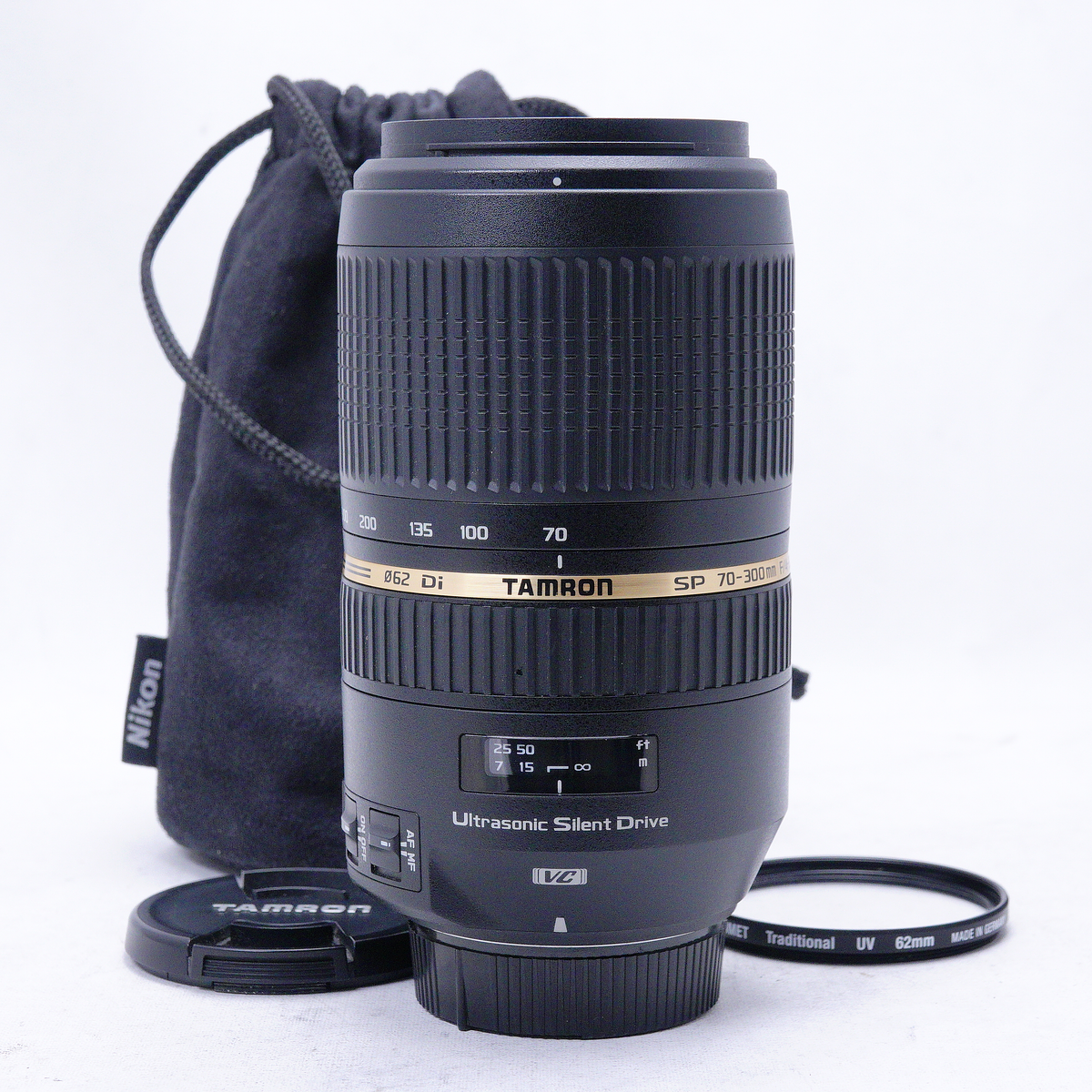 Tamron SP 70-300mm f4-5.6 Di VC USD para Nikon - Usado