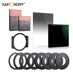 Set Filtros Cuadrados K&F Concept (Portafiltros 100mmm, ND y GND) - Usado