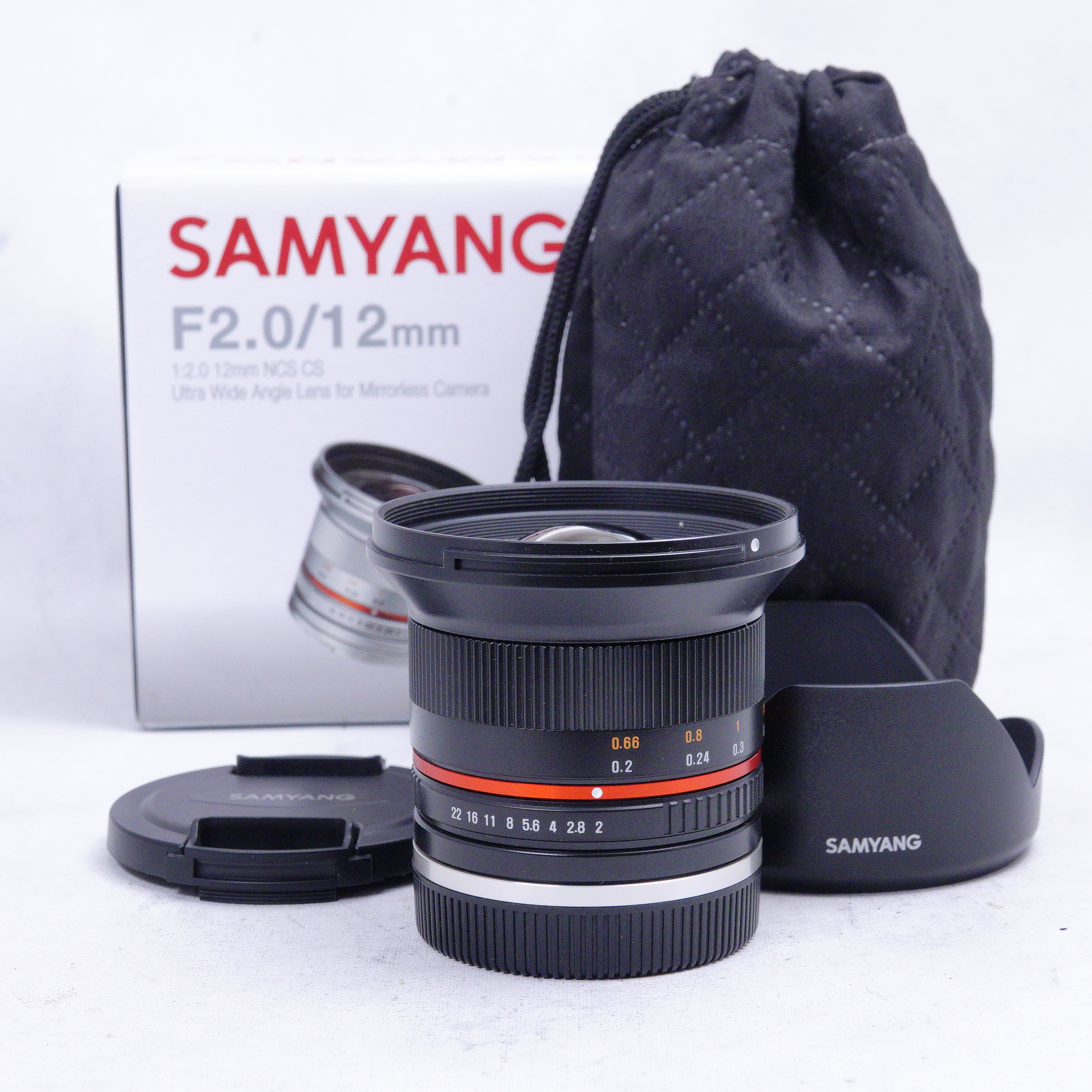 Samyang 12mm f/2.0 NCS CS para Sony E (APS-C) - Usado