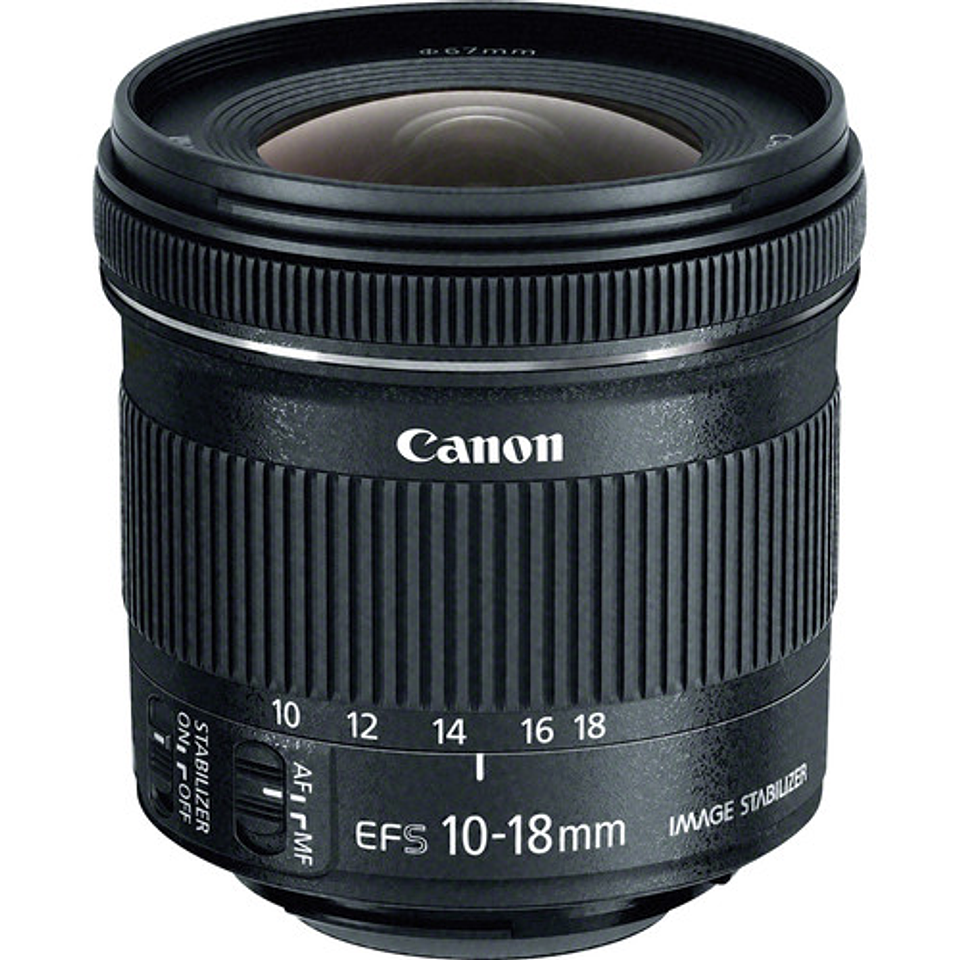 Lente Canon EFS 10-18mm f4.5 5.6 IS STM - Usado