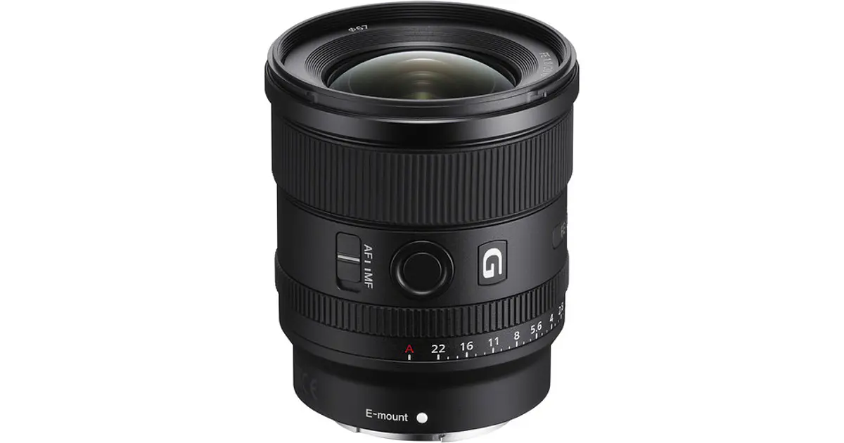 Lente Sony FE 20mm f1.8 G