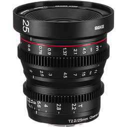 Meike 25mm T2.2 Manual Focus Cinema Lens (M4/3 Mount) - Usado
