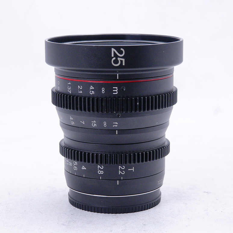 Meike 25mm T2.2 Manual Focus Cinema Lens (M4/3 Mount) - Usado 2