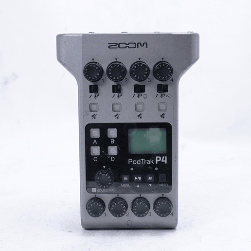 Zoom PodTrak P4 Portable Multitrack Podcast Recorder - Usado 2