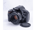 Nikon D5200 con lente Nikon AF NIKKOR 50mm f1.8D - Usado