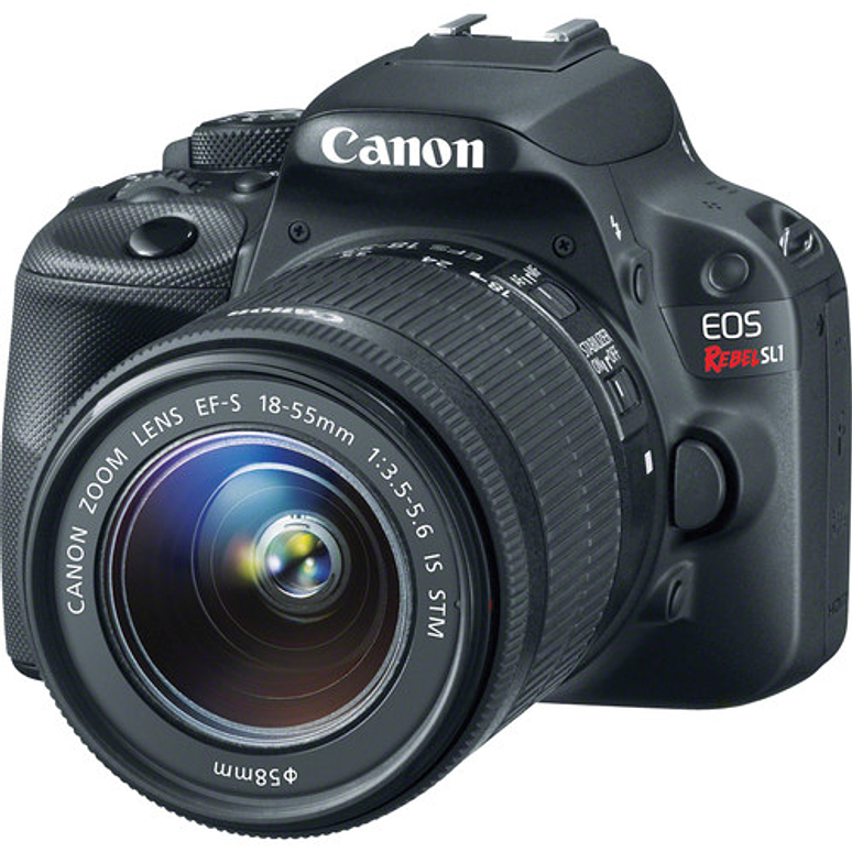 Canon EOS Rebel SL1 DSLR Camera with 18-55mm Lens (Black) - Usado  1