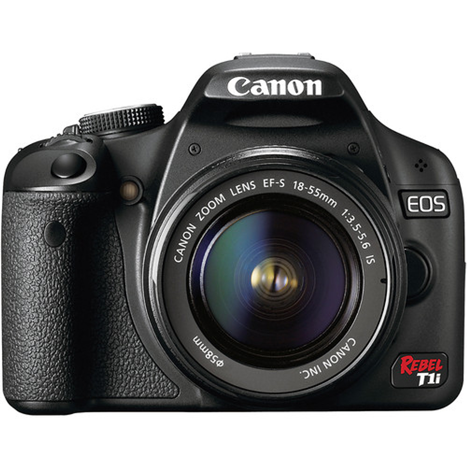 cámara réflex digital Canon EOS Rebel T1i  con lente EF-S 18-55mm f/3.5-5.6 IS - Usado