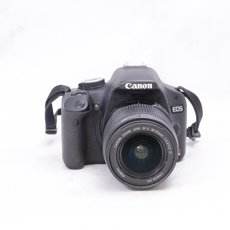 cámara réflex digital Canon EOS Rebel T1i  con lente EF-S 18-55mm f/3.5-5.6 IS - Usado 2