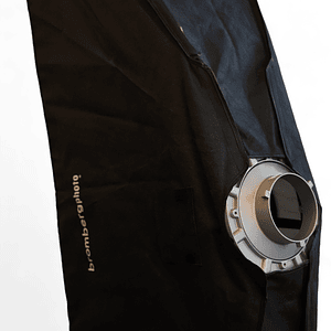 Softbox rectangular Brombergfoto con montura bowens y panel difusor - Usado