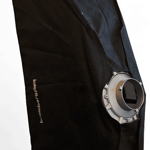 Softbox rectangular Brombergfoto con montura bowens y panel difusor - Usado 1