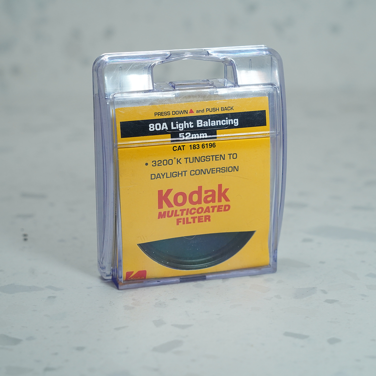 Filtro Kodak 80A Light Balancing 52mm -  USADO 1