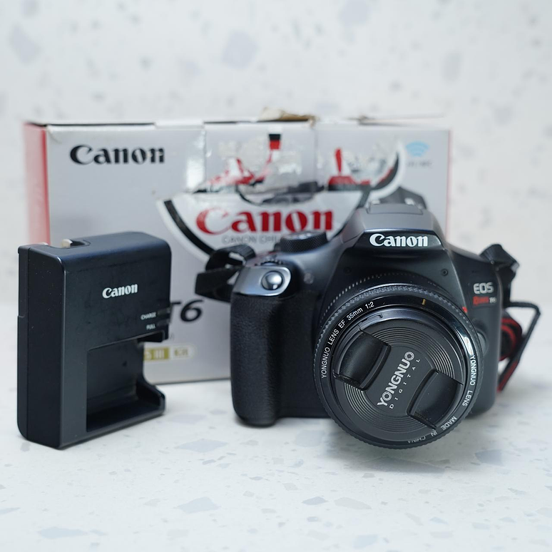 Canon T6 más Lente Yongnuo 35mm - Usado 7