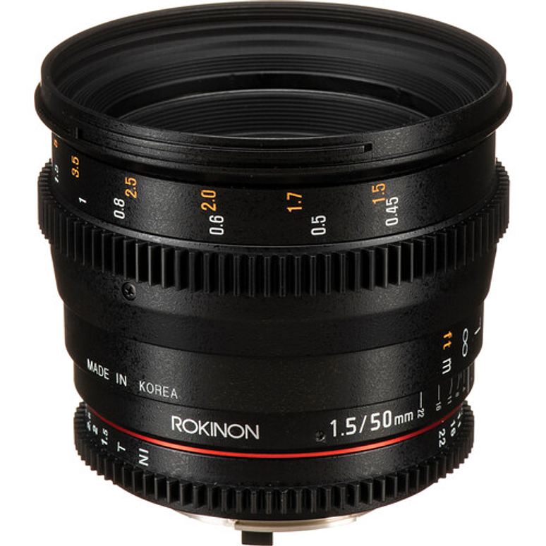 Rokinon 50mm T1.5 AS UMC Cine DS para montura Canon EF - USADO 1