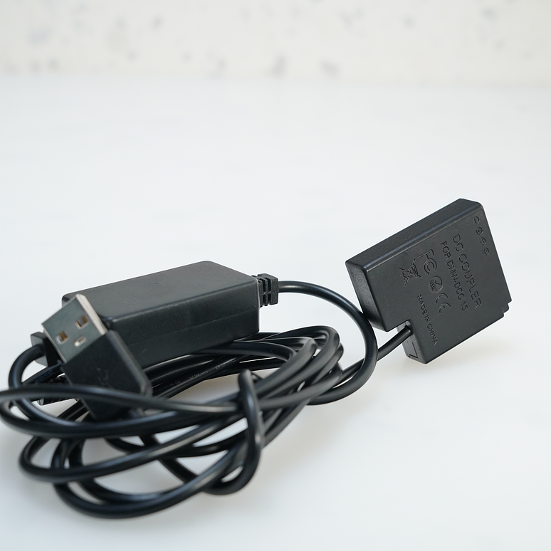 Cargador (para Panasonic) DMW-BLH7E + 1 Bateria Lumix + DC Coupler 3