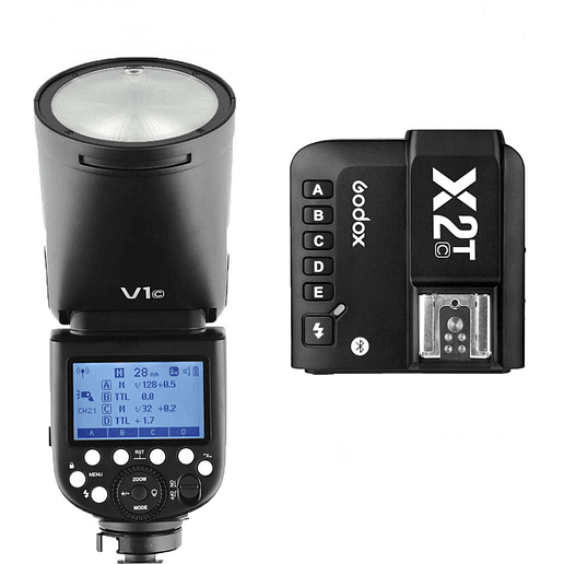 Flash Godox V1c + Trigger Godox X2T - Usado 1