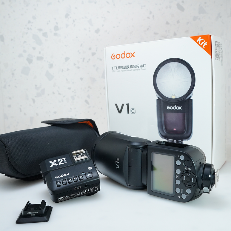 Flash Godox V1c + Trigger Godox X2T - Usado 2