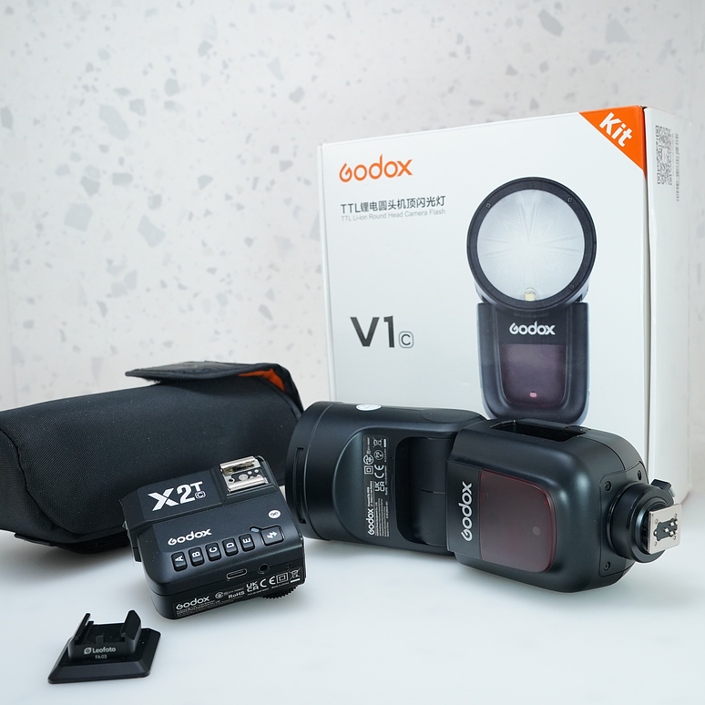 Flash Godox V1c + Trigger Godox X2T - Usado 3