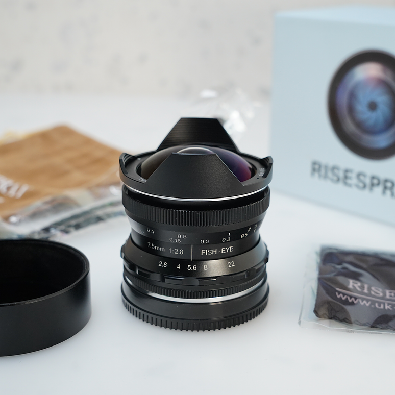 Risespray  7.5mm f/2.8 Para sony E - USADO 2