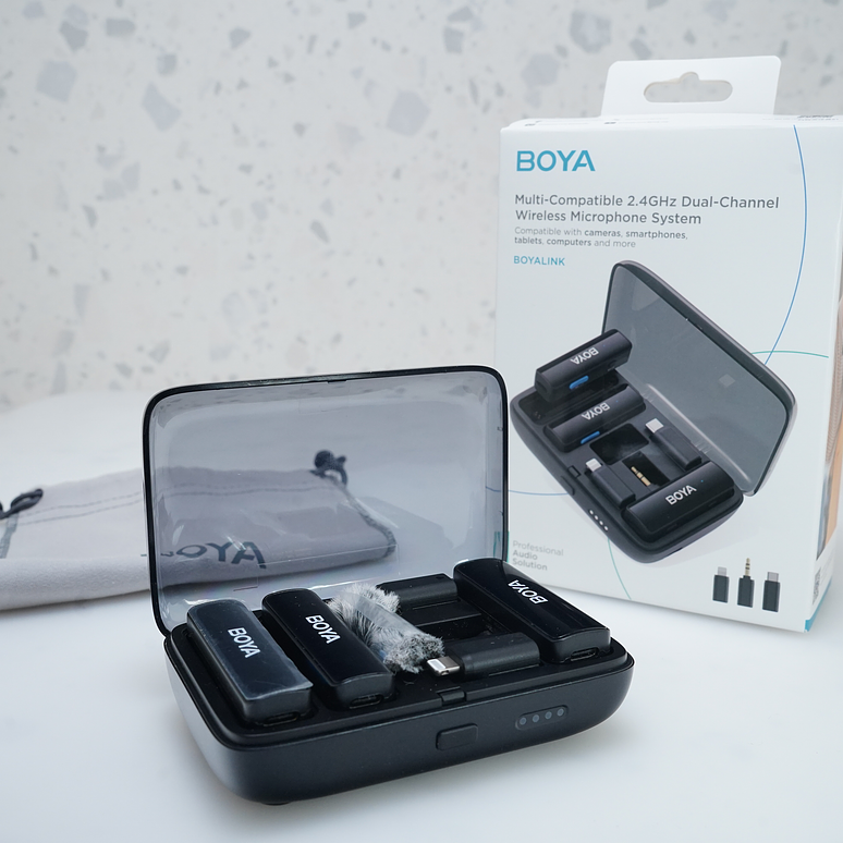 BOYA BOYALINK para 2 personas con conectores intercambiables (2,4 GHz) - Usado 2