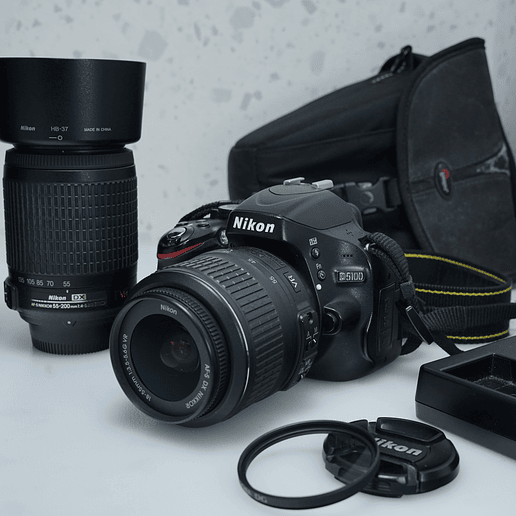 Nikon D5100 + 18-55mm + 55-200mm - USADO  2