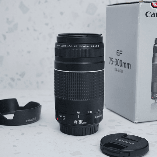 Canon EF 75-300mm f4-5.6 III - USADO  2