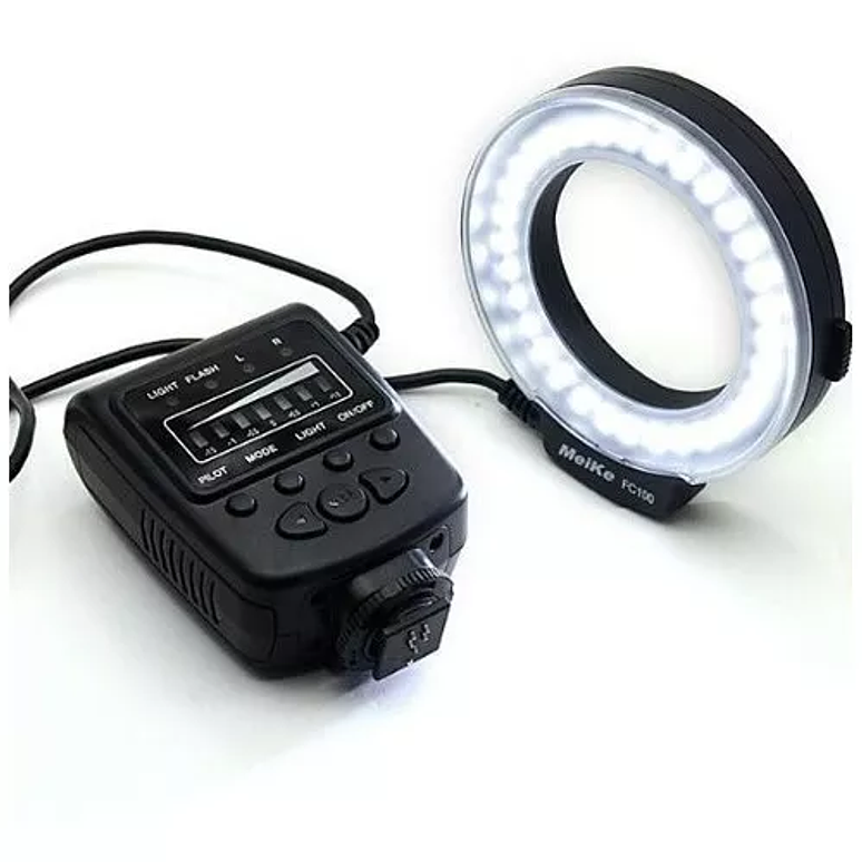 Flash Macro LED Anillo Meike FC-100 + Cable adaptador Nikon - USADO 1