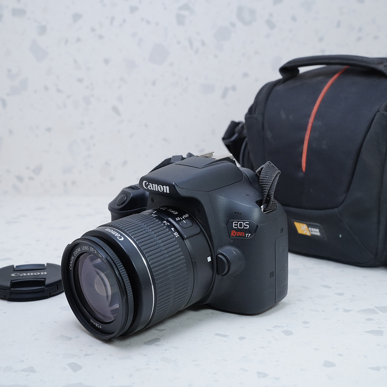 Canon EOS Rebel T7 + 18-55 mm - USADO 2