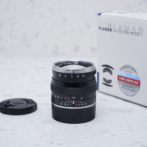 ZEISS Planar T* 50mm f/2 ZM (Negro) - USADO 2