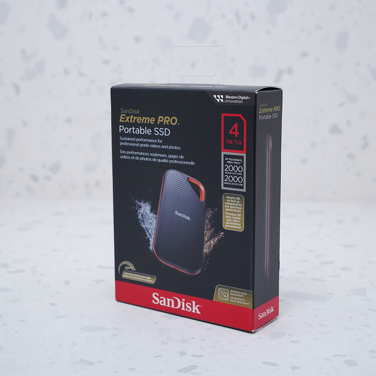 SanDisk 4TB Extreme PRO USB4 SSD portátil - OPEN BOX 2