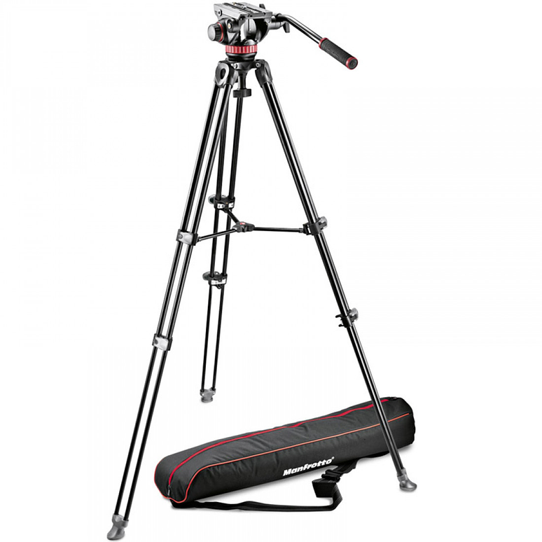 MANFROTTO MVK502AM CABEZAL FLUIDO MVH502A + TRÍPODE MVT502AM - USADO 1