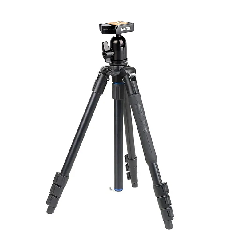 Tripode SLIK PRO AL-324 + Cabezal  SLIK SBH-100DQ - USADO 1